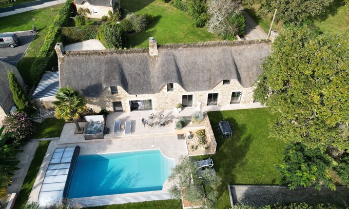 Grand-Champ Villa | 4 star house swimming pool spa tennis