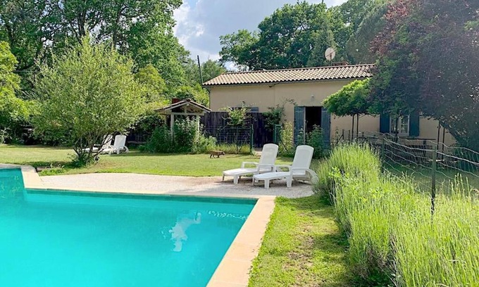 Origne House | 45' from beaches and Bordeaux, south, house with swimming pool & private garden