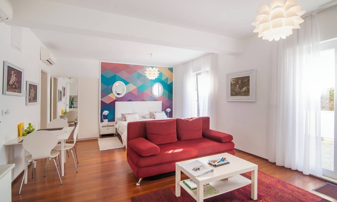 Ploce Apartment | 54 Stairs Studio apartment with terrace and sea view