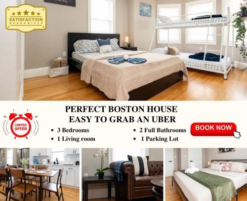 Codman Square Apartment | 558-3 3BR Boston - Modern Nest near Franklin Park
