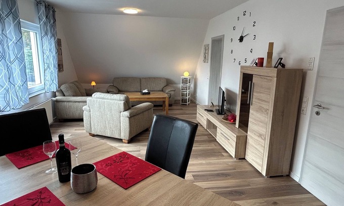 Bad Laasphe Apartment | 95sqm bright attic for 1-4 persons "Alte Bäckerei"