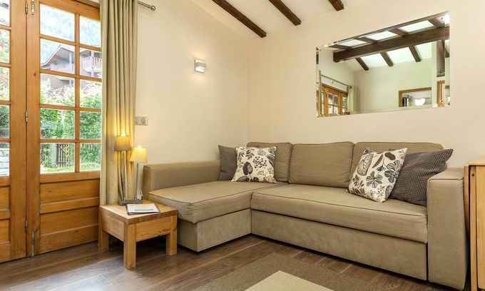 Chamonix City Centre Cabin | A cute and compact mazot, located in the grounds of an historic chalet in the centre of Chamonix