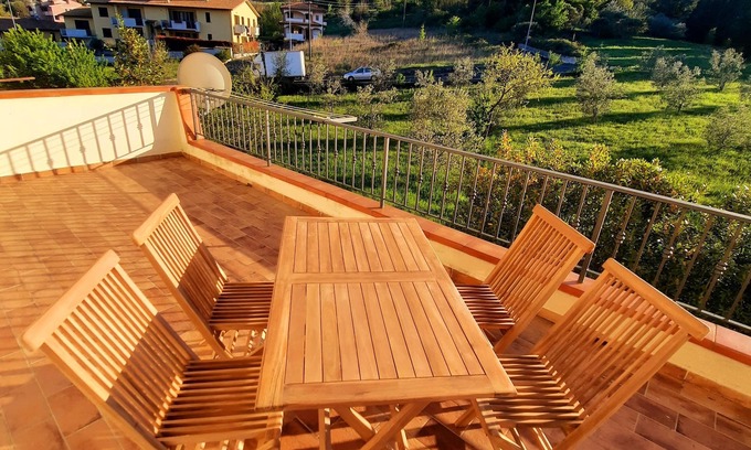Massa Marittima Apartment | A few km from the sea, close to bike trails. Pleasant house with terrace and view!