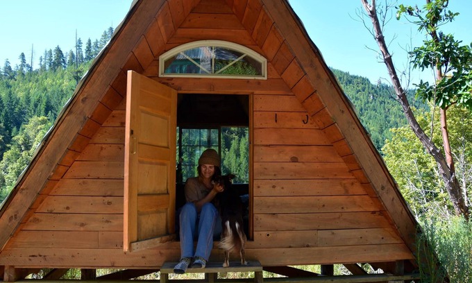 Gasquet Cabin | A-Frame, Off-Grid, Rustic Cabin