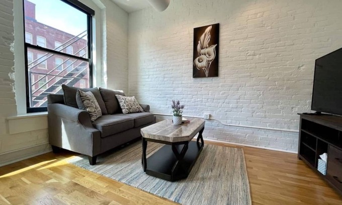 Old Market Apartment | A historic 1,200 square foot loft in the heart of the Old Market with Howard Street view