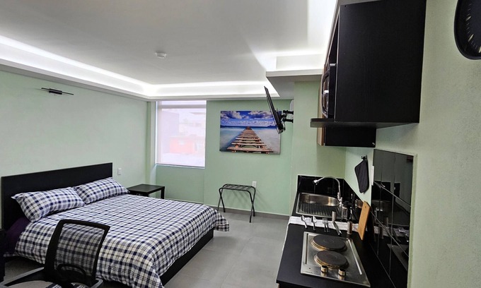 Cuautitlan Izcalli Apartment | A14 Full Suite Mini Dept at Plaza Acequia A14