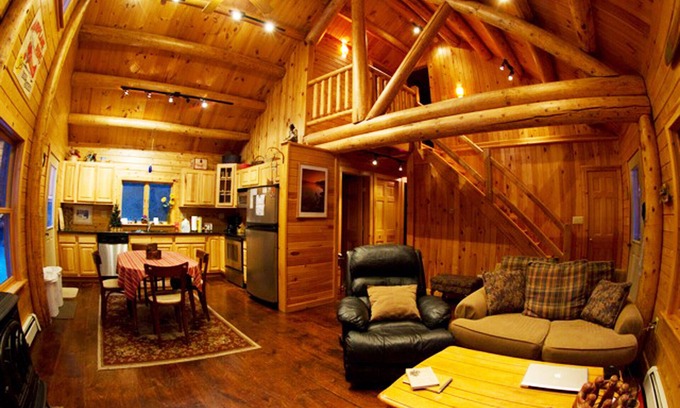 Saranac House | Adirondack Log Home For Rent Near Lake Placid NY In Adirondack State Park