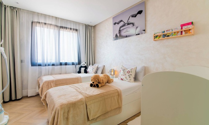 Hay El Farah Apartment | Agadir Bay Oasis: Luxurious 2-Bedroom Apartment, 5 Mins to Beach!