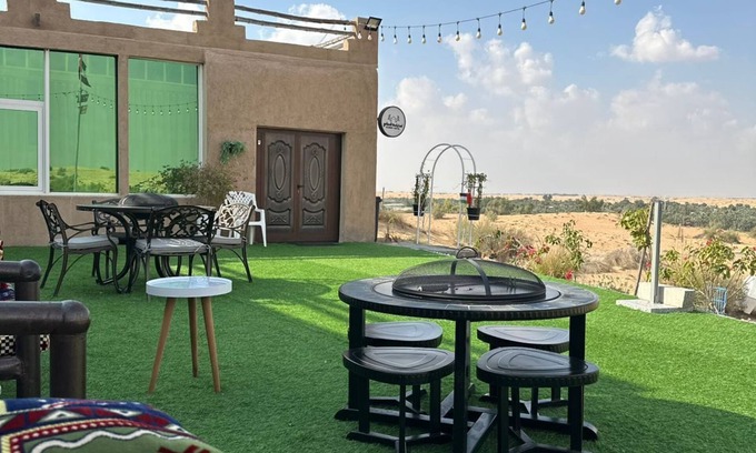 Murqquab House | Ain Al Damany 4-bedroom Desert Villa with BBQ Loung & Safari Attraction