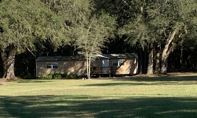 Live Oak Cabin | Almost Camping for privacy and relaxation