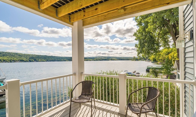 Conesus Apartment | Amazing 180 degree view from the Sunrise Suite on Conesus Lake! Come Enjoy!