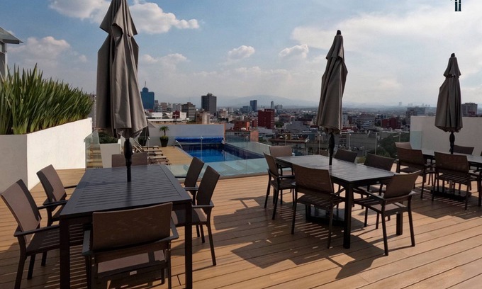 Hipodromo Apartment | Amazing City Views Condesa Roma By Bamboo Skylife