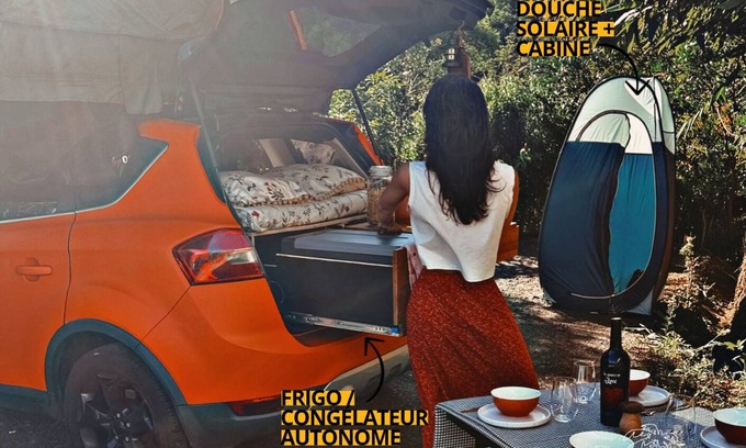 Centre Ville House | AMENAGED SUV " Mango ": fridge, freezer, sink, shower, camping equipment