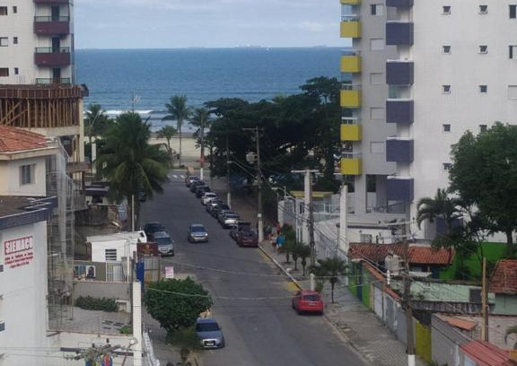Mirim Apartment | Apartamento novo vista do mar 64m2 2 dorms Wi-fi estacionamento grátis Praia Grande Mirim