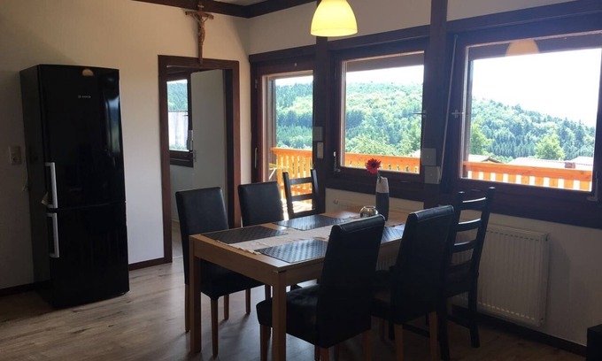 Fladungen Apartment | Apartment (55sqm) for 4 people with balcony and conservatory
