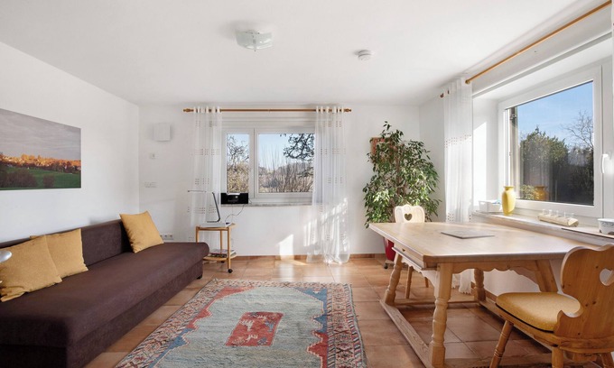Mickhausen Apartment | Apartment 'Birkethof Teichblick' with Mountain View, Private Terrace and Wi-Fi