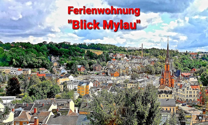Mylau Apartment | Apartment "Blick Mylau" - near Plohn amusement park and the world's largest brick bridge