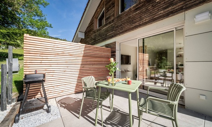 Saxel Apartment | Apartment 'Flocon Spa-terrasse Privatisés' with Private Terrace and Wi-Fi