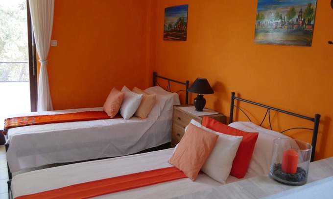 Kallithea Apartment | Apartment 'Helios Rhodos 1' with Private Terrace, Wi-Fi and Air Conditioning