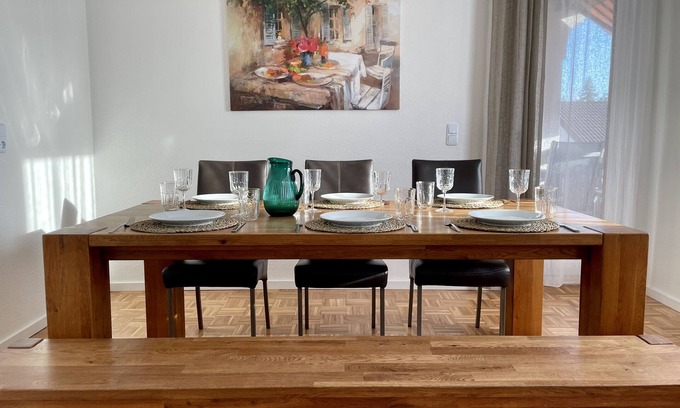 Tettnang Apartment | Apartment 'HopfenGlück' with Balcony & Wi-Fi für holiday guests