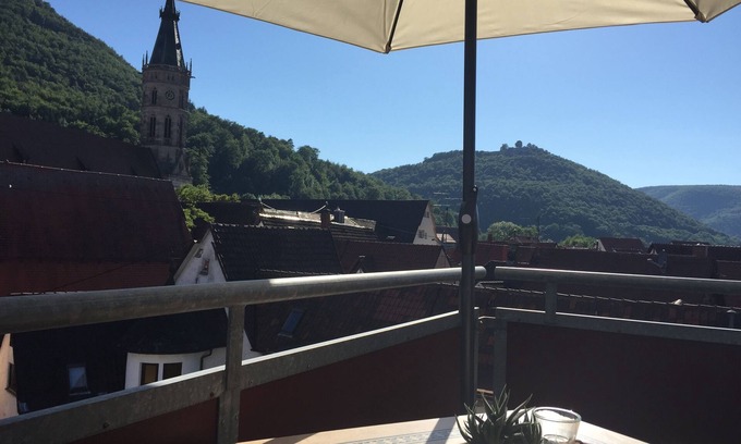 Bad Urach Apartment | Apartment in the heart of the historic old town, roof terrace to the courtyard, great view