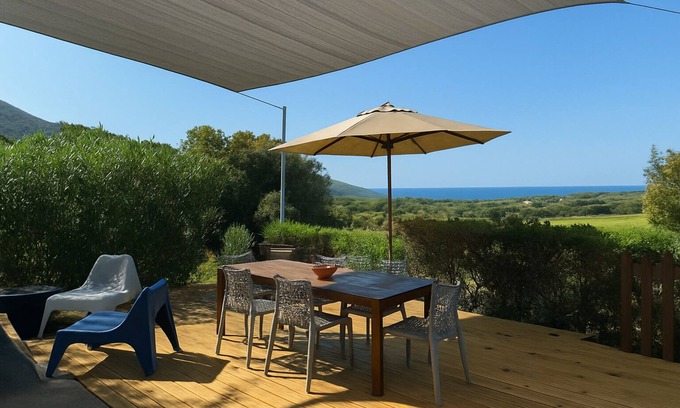 Cargese Apartment | Apartment in the maquis facing the sea, 5mm from the beach and shops