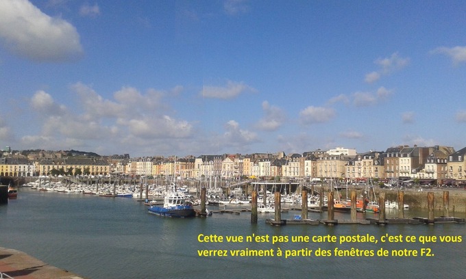 Dieppe Apartment | Apartment located in Dieppe with splendid views of the harbor and the sea