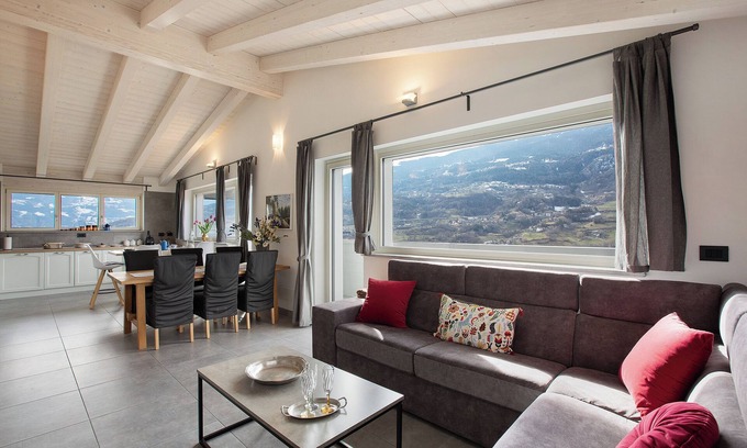 La Cretaz-Roisan Apartment | Apartment 'Residence Soleluna - Loft Sirio' with Mountain View, Private Terrace and Wi-Fi