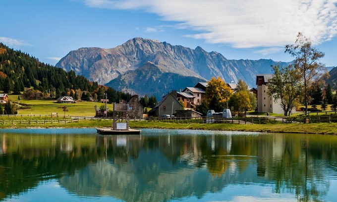 La Morte Apartment | Apartment 'Superbe Studio Au Pied Des Pistes' with Mountain View, Shared Garden and Wi-Fi