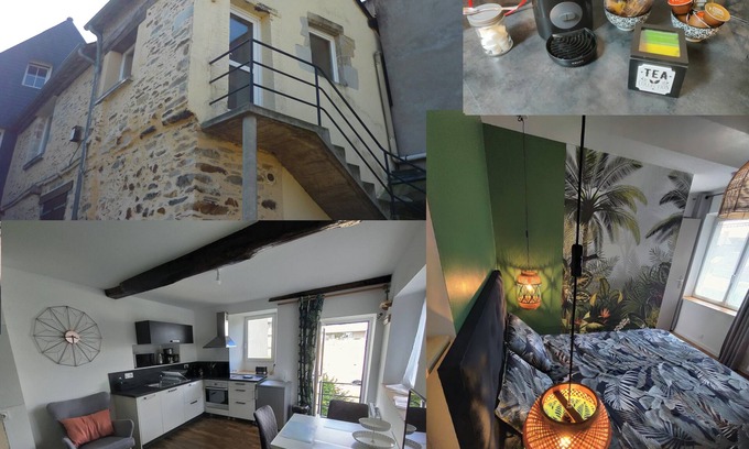Vitre Apartment | Apartment T2 ★ Le Jungle ★ Downtown quiet courtyard side