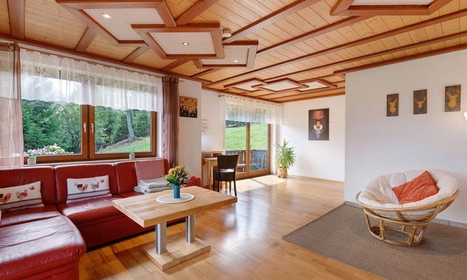 Sankt Georgen im Schwarzwald Apartment | Apartment 'Ursprung' with Balcony and Wi-Fi