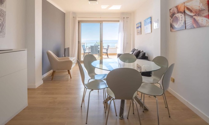 S'illot Apartment | Apartment with terrace by the beach with sea view - Antic 102