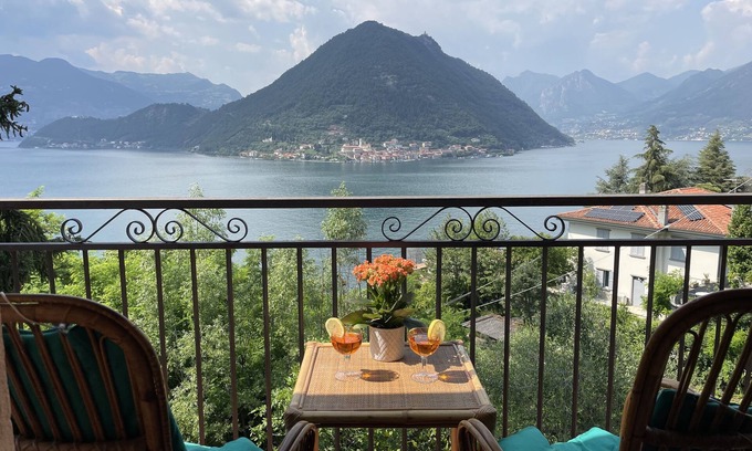 Sulzano Apartment | Apartment with wonderful lake view