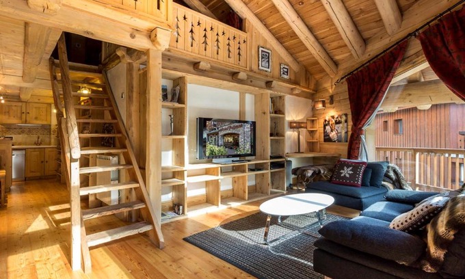 Le Cret Apartment | Appartement de Charme avec Cheminée et Grande Mezzanine à Val-d'Isère - FR-1-694-189