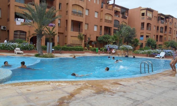 Pont Blondin Apartment | Appartement Ricoflores Mohamedia 2ème étage vue piscine