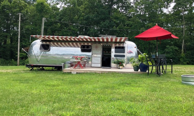 Hico House | Archie the Airstream in the New River Gorge National Park beside local Brewery