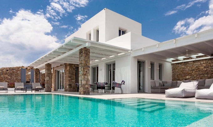 Elia Villa | Artemis | 7BD minimal villa, Private pool, Jacuzzi