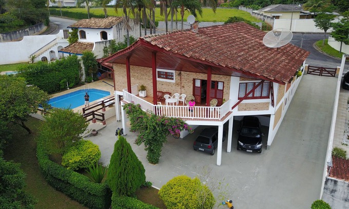 Jardim Sao Nicolau House | Atibaia - House with pool, fireplace, terrace with panoramic views