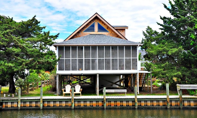 Ocracoke House | August & Everything After: Dog friendly, canalfront, private dock.