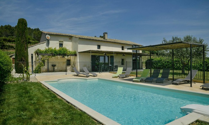 Bagnols-sur-Ceze House | Authentic house La Romance, closed private pool and garden, Provence, Ardèche