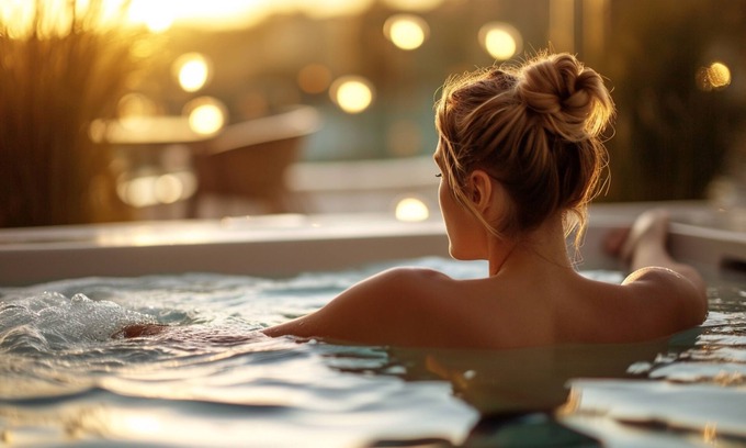 Great Billing Cabin | Azure Horizons - Retreat Hot Tub Glamping Pod 02
