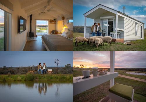Seaton Villa | Banjos Cabin Gippsland - Luxury Eco Stay - King Bed, Pond Valley Views, Fireplace