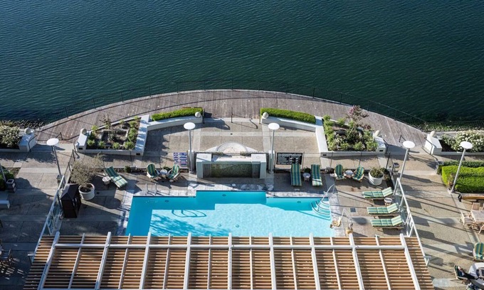 Redwood Shores Hotel | Bask in Modern Style Comfort! 2 Relaxing Units, Onsite Pool, Pets Allowed