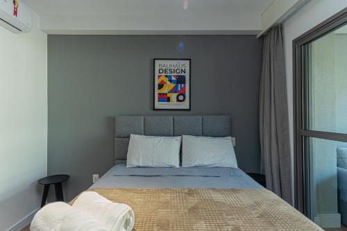 Brooklin Novo Apartment | Bauhaus Apartamento com Piscina, Próximo ao Metro Brooklin - Próximo ao Teatro Alfa e Transamérica Expo Center