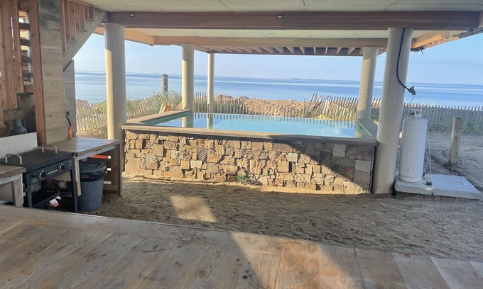 Madison House | Beachfront home with heated pool