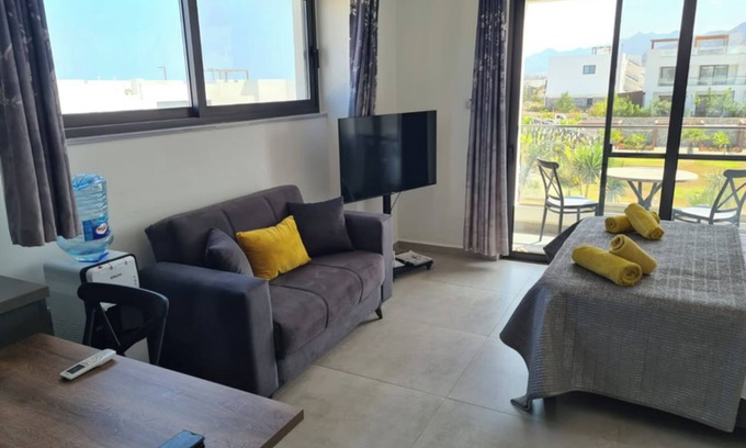 Bahceli Apartment | Beachfront Penthouse Studio Apartment, Eco Wellness Resort, Heated Pool