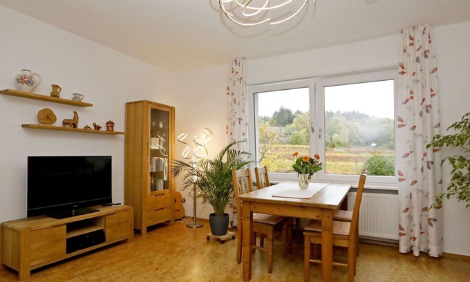Bad Duerkheim Apartment | Beautiful apartment for 2 guests with WIFI, TV, terrace, pets allowed, panoramic view and parking