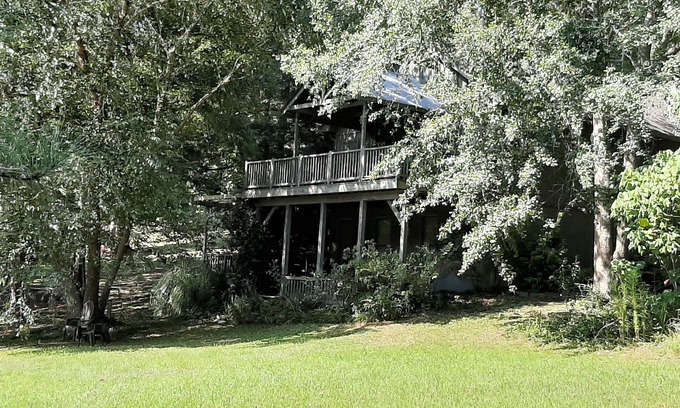 Peach Orchard House | Beautiful home on pond with several decks in very private and quiet neighborhood