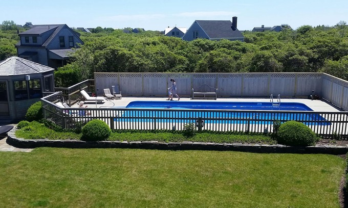 Tom Nevers House | Beautiful home with private heated pool, basketball and large outdoor space.