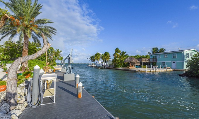 Little Torch Key House | Beautiful Keys Home w/Open Water Views & 90' Dock